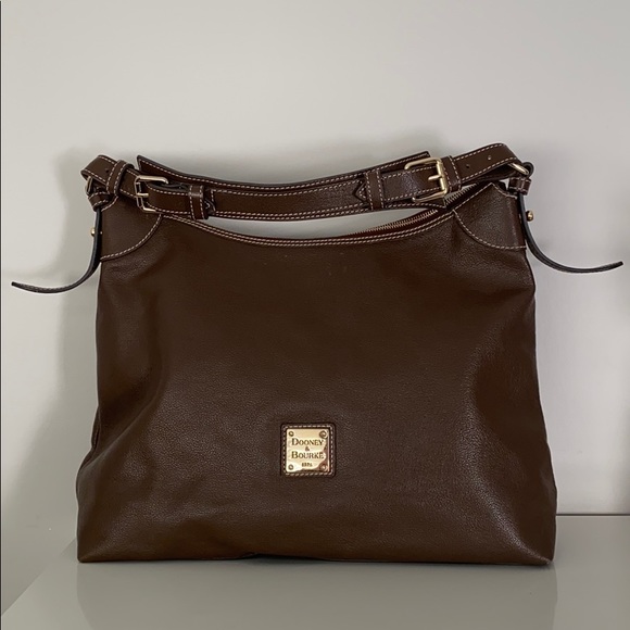 Dooney & Bourke Handbags - Dooney & Bourke Brown Pebbled Leather Purse